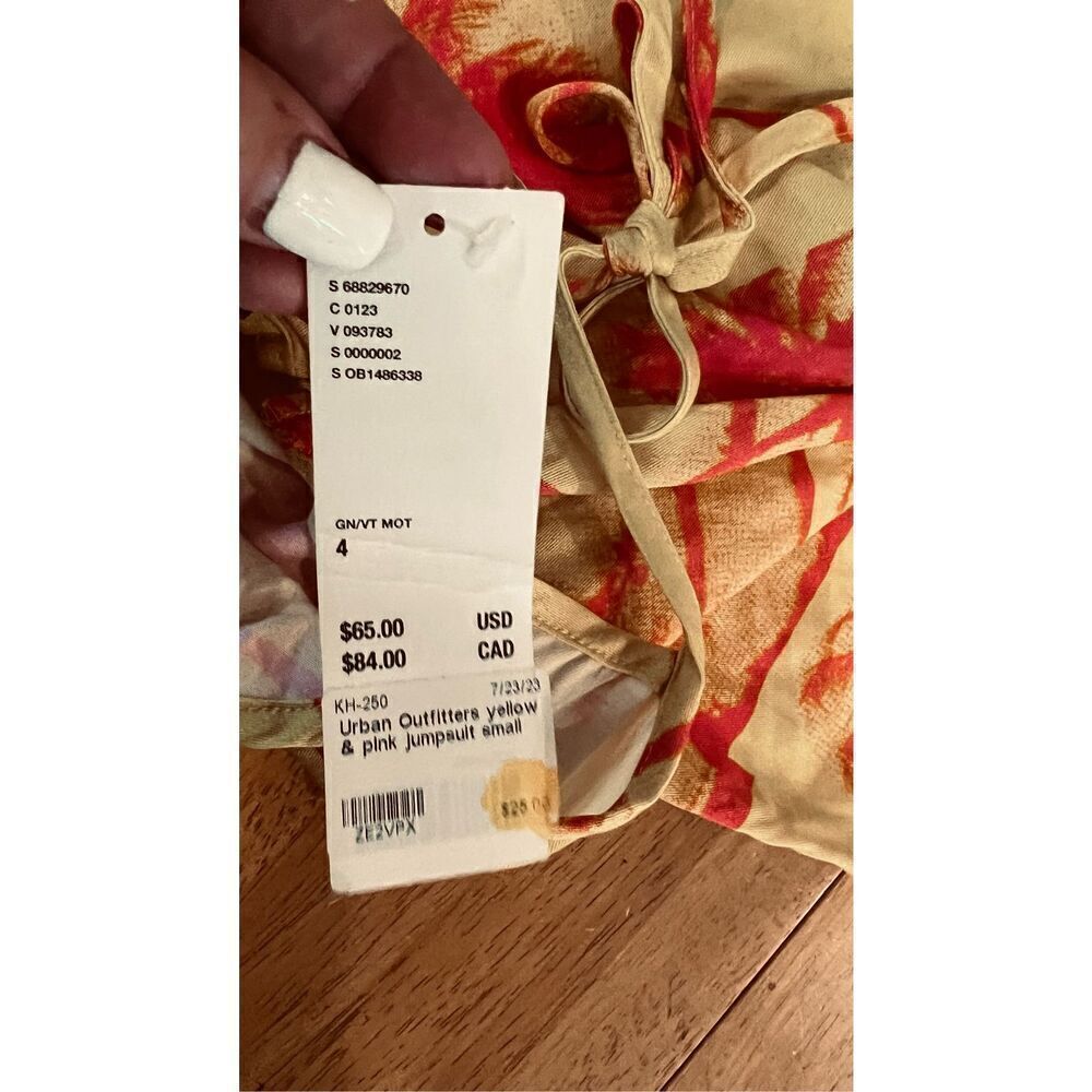 Urban Outfitters Tropical Palm Tree Romper Womens SZ 4 New - Picture 4 of 14